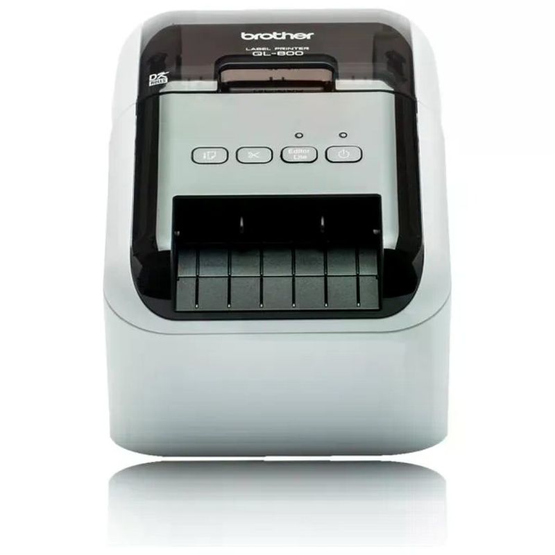 Brother QL-800 Stampante per Etichette Termica Diretta, Nero e Rosso, USB