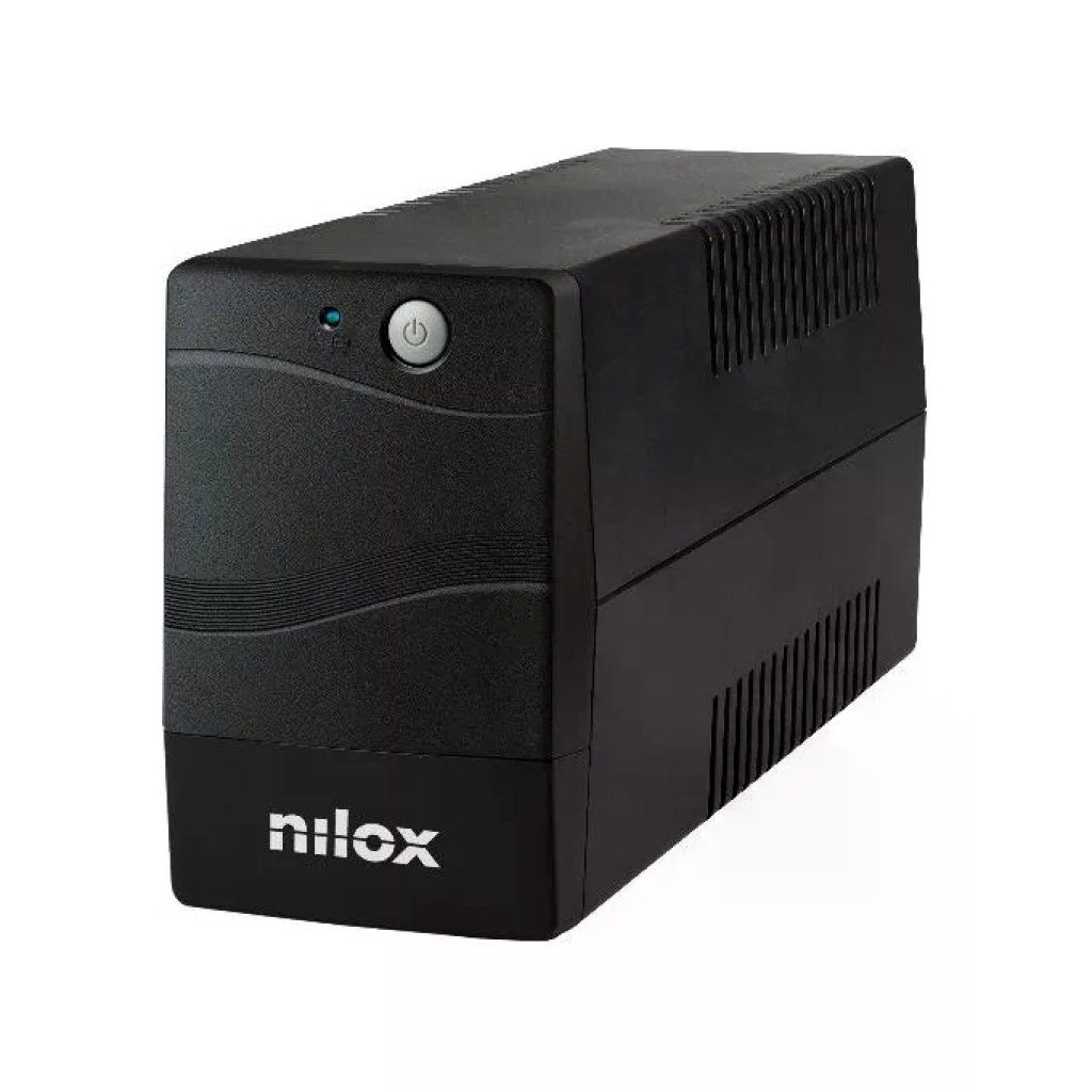 Nilox NXGCLI12001X7V2 UPS Line Interactive 1200VA 840W con AVR, 2 prese Schuko e USB