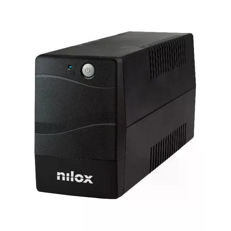 Nilox NXGCLI12001X7V2 UPS Line Interactive 1200VA 840W con AVR, 2 prese Schuko e USB