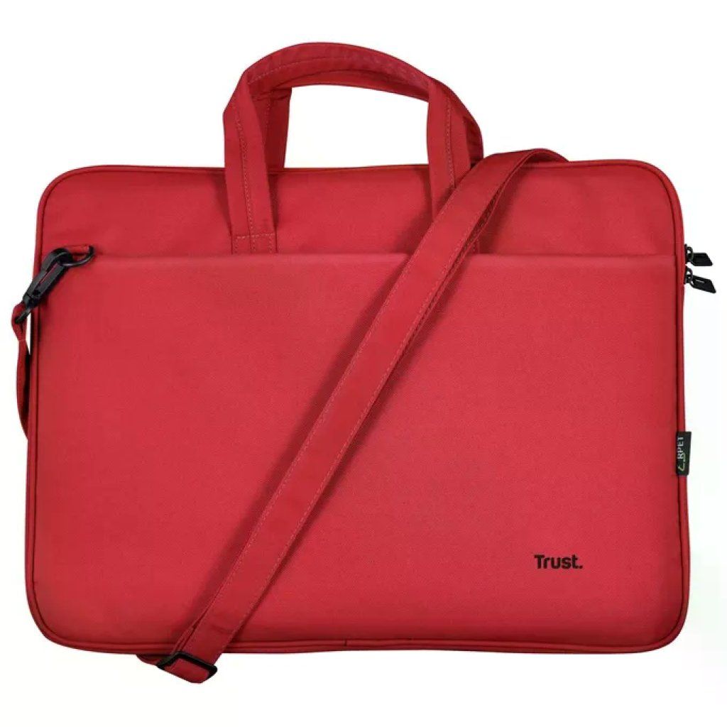 Trust BOLOGNA Borsa per Notebook Valigetta Ventiquattrore 16'' Ecocompatibile PET Riciclato colore Rosso