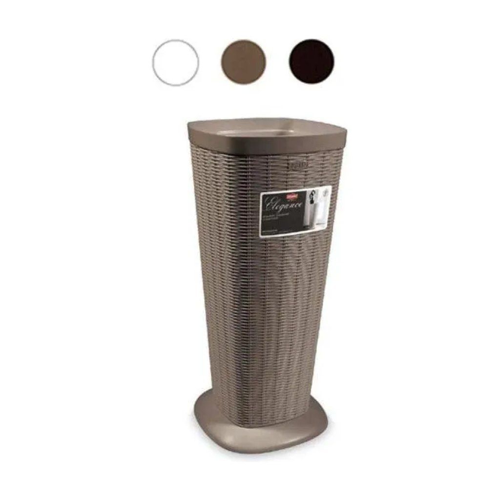 Stefanplast Elegance Portaombrelli Effetto Rattan Moka 57 cm