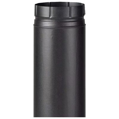 ALA 2000 Tubo smaltato nero opaco 14 cm, lunghezza 25 cm