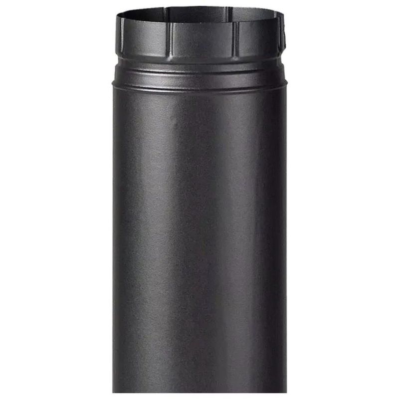ALA 2000 Tubo smaltato nero opaco 14 cm, lunghezza 25 cm