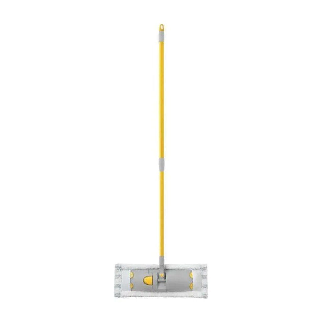 Apex 10190 Spazzolone Flat Mop Telescopico 40 cm Panno Microfibra Antibatterico Testa Snodata Lavabile