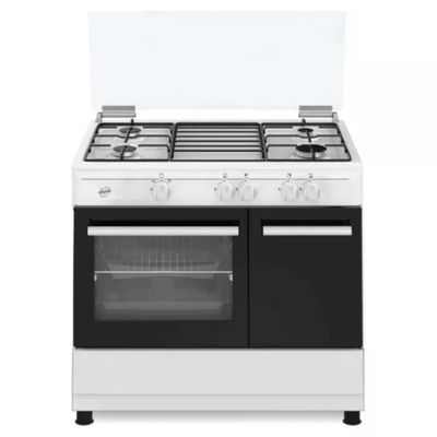 Ducati SD490GWE Cucina a Gas 4 Fuochi con Forno e Grill Elettrico, 59 L, Bianca