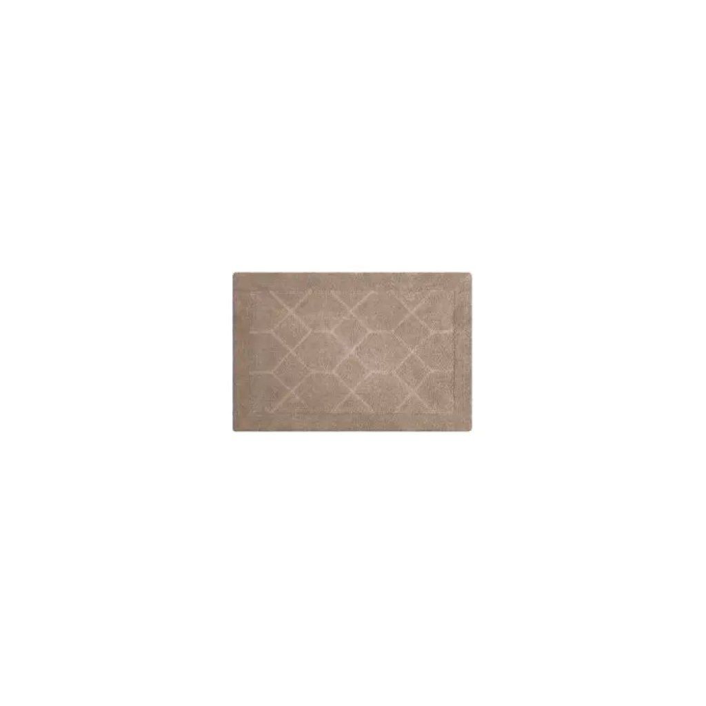 YEPPON Tappeto da bagno esagonale Quarzo Bianco 90 x 60 cm