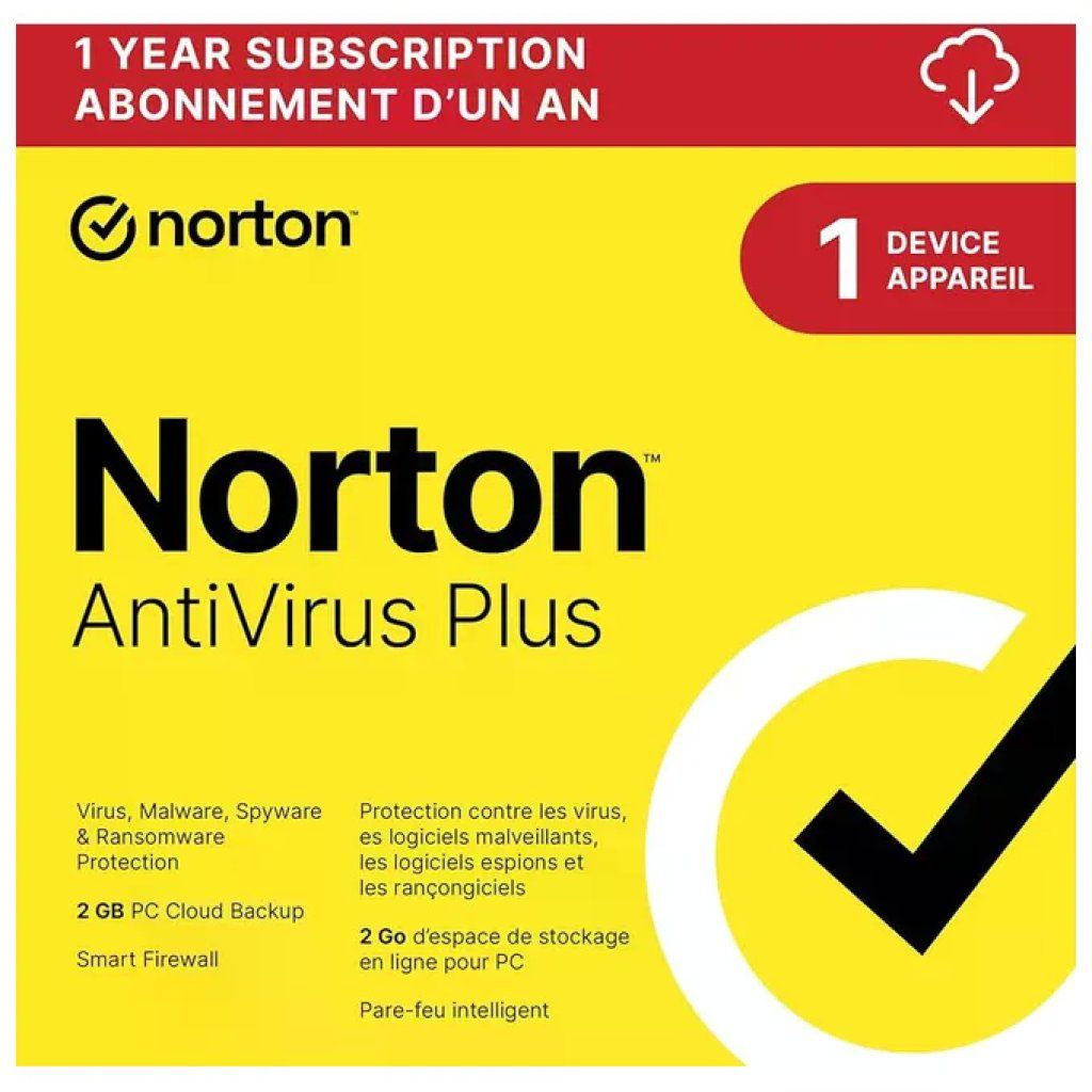 Norton Antivirus Plus 2026, 1 dispositivo, 12 mesi