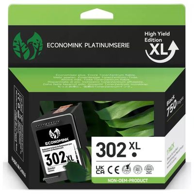 HP cartuccia inchiostro nero originale 302XL 304XL, B7RT9AE, alta capacita', 300 pagine, DeskJet
