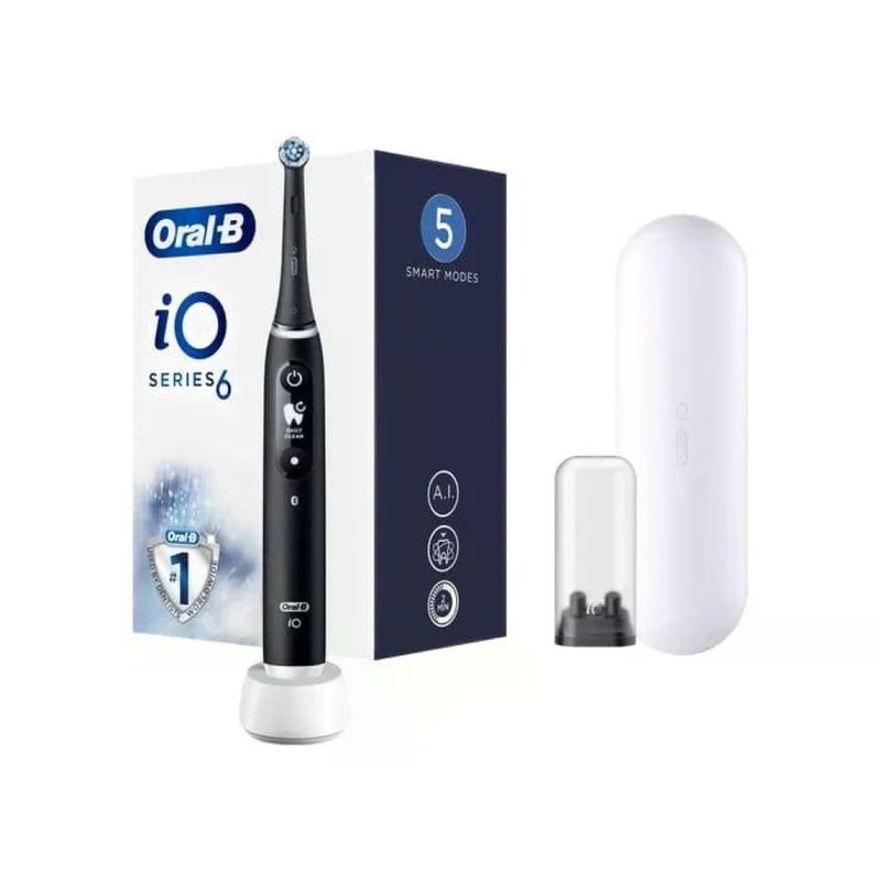 BRAUN Oral-B iO Series 6 Spazzolino Elettrico Nero BRAUN Oral-B iO Series 6 Spazzolino Elettrico Nero