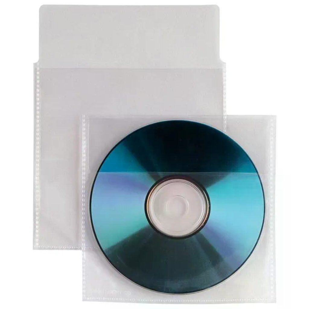 SEI ROTA 430101 Buste Trasparenti Porta CD/DVD con Patella, 12,5 x 12 cm, 25 Pezzi SEI ROTA 430101 Buste Trasparenti Porta CD/DVD con Patella, 12,5 x 12 cm, 25 Pezzi
