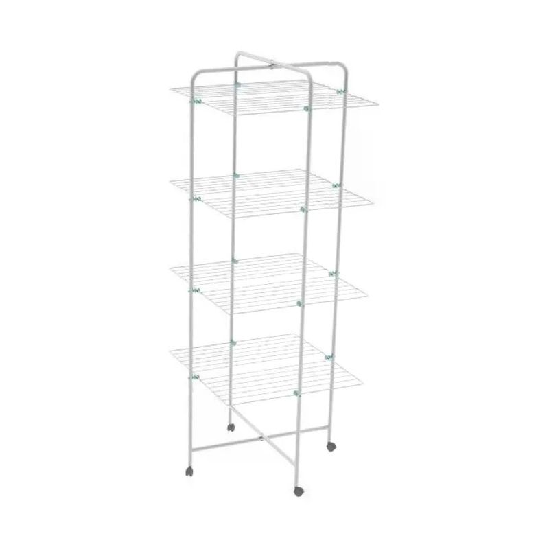 Colombo Icaro ST194-4 Stendibiancheria a Torre 40 m, 4 Piani con Ruote