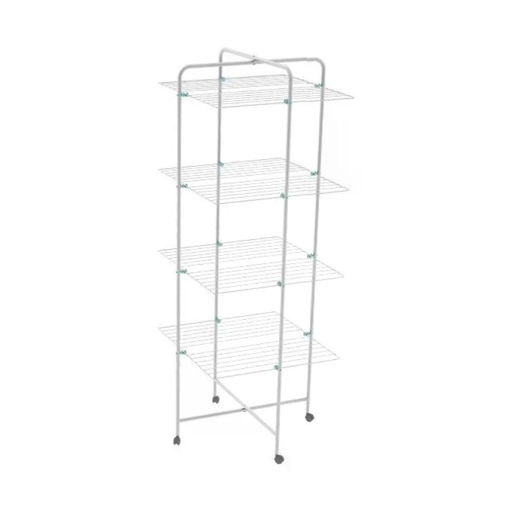 Colombo New Scal ST194-4 Icaro Stendibiancheria a Torre 40 m 4 Piani Acciaio Antiruggine con Ruote 4 Colombo New Scal ST194-4 Icaro Stendibiancheria a Torre 40 m 4 Piani Acciaio Antiruggine con Ruote 4