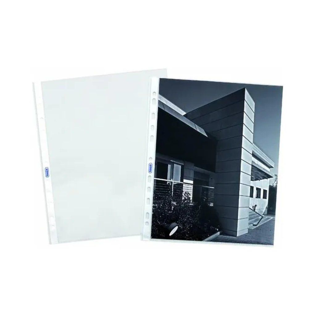 Favorit Buste Trasparenti Forate A4, PP Liscio, 50 Pezzi Favorit Buste Trasparenti Forate A4, PP Liscio, 50 Pezzi