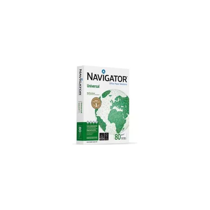 Navigator Universal Carta A4 80 g/m², 5 risme da 500 fogli, bianca FSC
