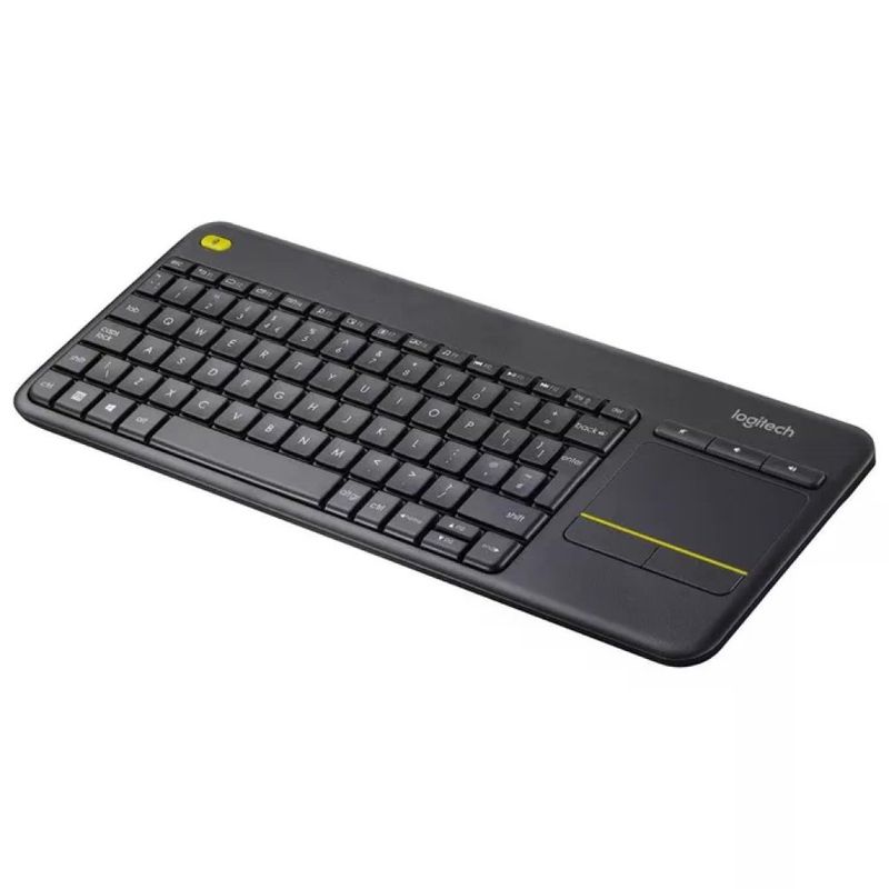 Logitech K400 Plus Tastiera Wireless Italiana con Touchpad Integrato, Nero