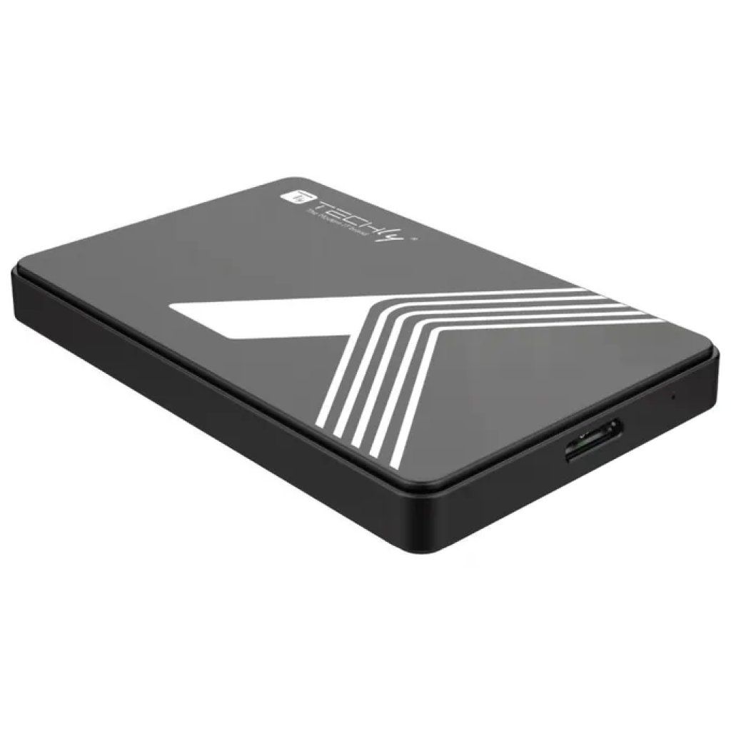 Techly 107487 Box esterno USB 3.0 per HDD e SSD SATA da 2,5 Techly 107487 Box esterno USB 3.0 per HDD e SSD SATA da 2,5" – Nero