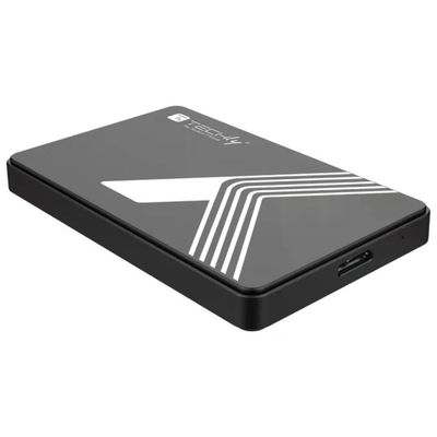 Techly 107487 Box esterno USB 3.0 per HDD e SSD SATA da 2,5" – Nero