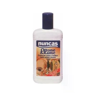 Nuncas Crema Detergente e Lucidante per Ottone, Rame e Bronzo 250 ml