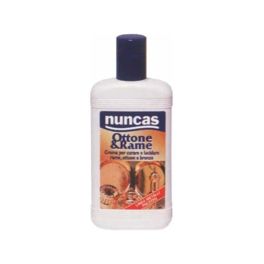 Nuncas Crema Detergente e Lucidante per Ottone, Rame e Bronzo – 250 ml