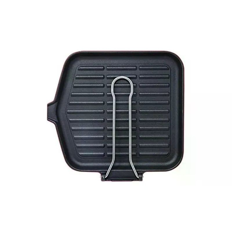 ILSA Dietella Induction bistecchiera quadrata in ghisa smaltata 24x24 cm, rossa