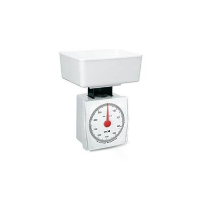 Kaufgut Eva 033011 – Bilancia da cucina meccanica bianca, portata 1 kg Kaufgut Eva 033011 – Bilancia da cucina meccanica bianca, portata 1 kg