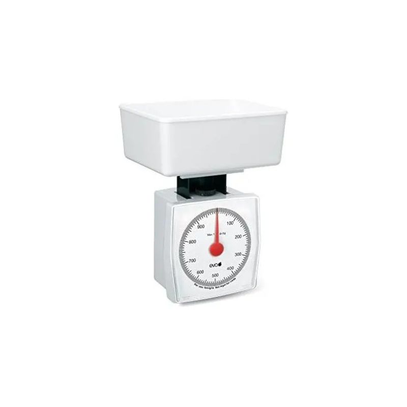 Kaufgut Eva 033011 – Bilancia da cucina meccanica bianca, portata 1 kg