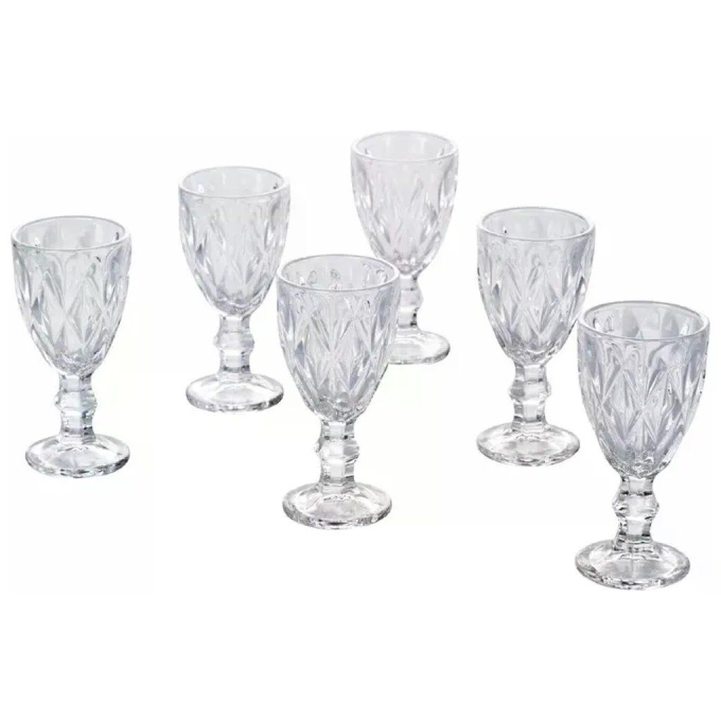 VDE TIVOLI 1996 Villa d'Este Prisma – Set 6 Bicchierini da Liquore in Vetro, 40 ml VDE TIVOLI 1996 Villa d'Este Prisma – Set 6 Bicchierini da Liquore in Vetro, 40 ml