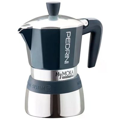 Pedrini MyMoka Induction Velvet Blue – Caffettiera 6 tazze Pedrini MyMoka Induction Velvet Blue – Caffettiera 6 tazze