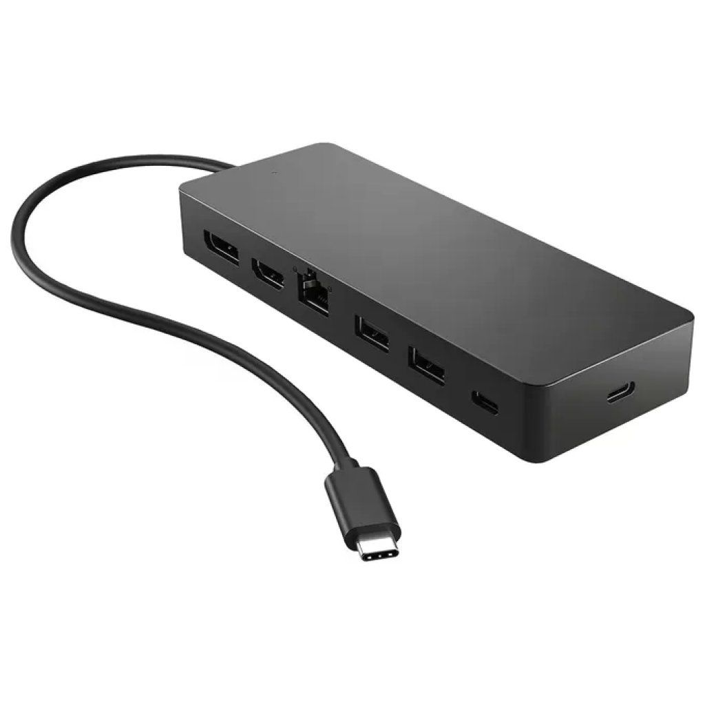 HP 50H55UT Universal USB-C Multiport Hub 7 Porte HDMI 2.0 DisplayPort 1.2 USB-A USB-C Ethernet RJ HP 50H55UT Universal USB-C Multiport Hub 7 Porte HDMI 2.0 DisplayPort 1.2 USB-A USB-C Ethernet RJ