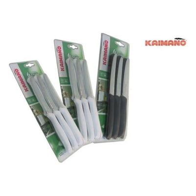 Kaimano Italicus – Set 6 Coltelli da Tavola Seghettati