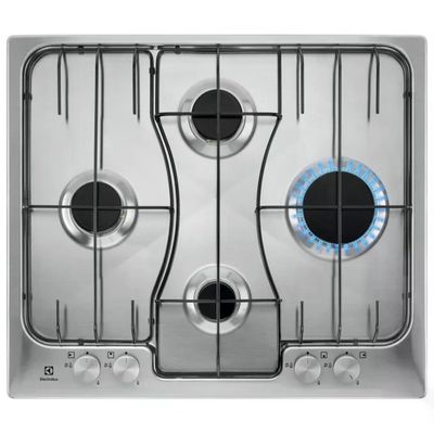 Electrolux RGG6242LOX Piano Cottura Gas 4 Fuochi CrossCook 60 cm Inox