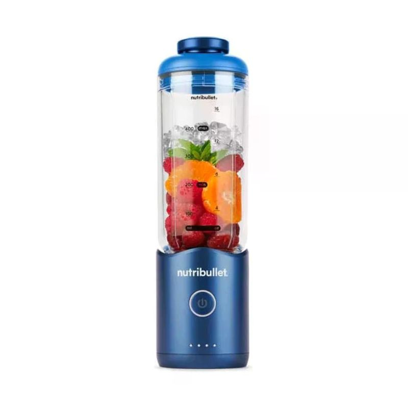NutriBullet NBP013BL Flex Frullatore Portatile 0,59 L 100 W USB-C Tritaghiaccio Lame Acciaio Inox colore Blu