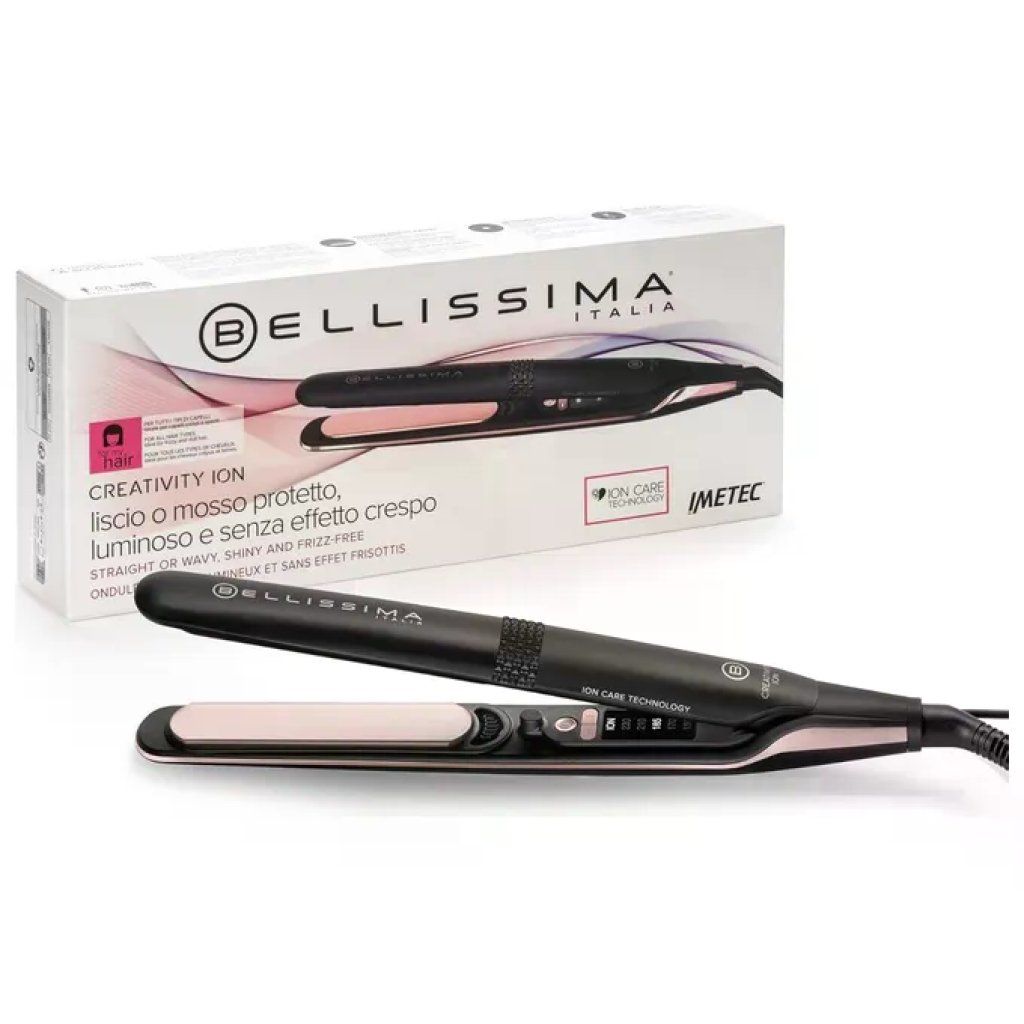 Imetec Bellissima Creativity Ion Piastra per Capelli con Ionizzatore, Ceramica Diamond e Cheratina Imetec Bellissima Creativity Ion Piastra per Capelli con Ionizzatore, Ceramica Diamond e Cheratina