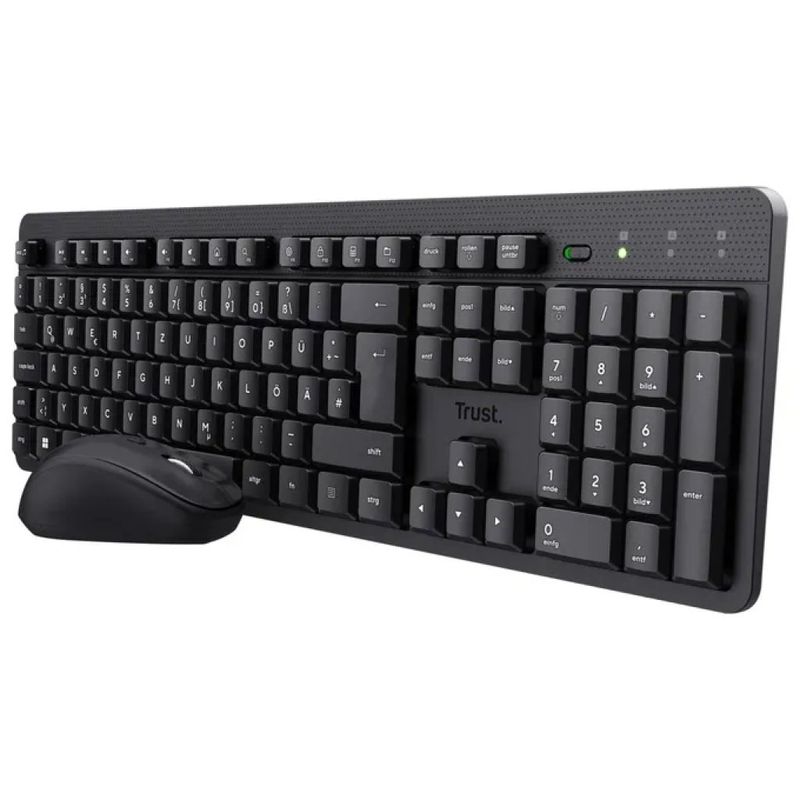 Trust TKM-360 Kit Tastiera e Mouse Wireless Silenzioso