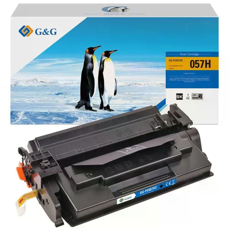 G&G Toner Compatibile Canon 057H Nero – 10.000 Pagine