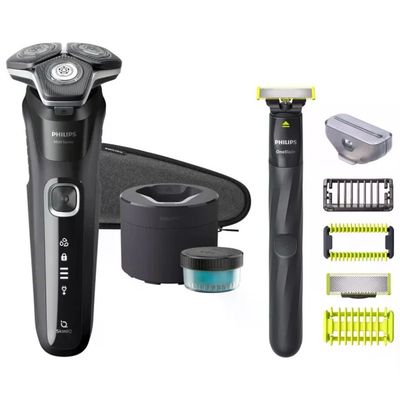 Philips Serie 5000 S5898/79 Rasoio Elettrico Wet & Dry con Regolabarba