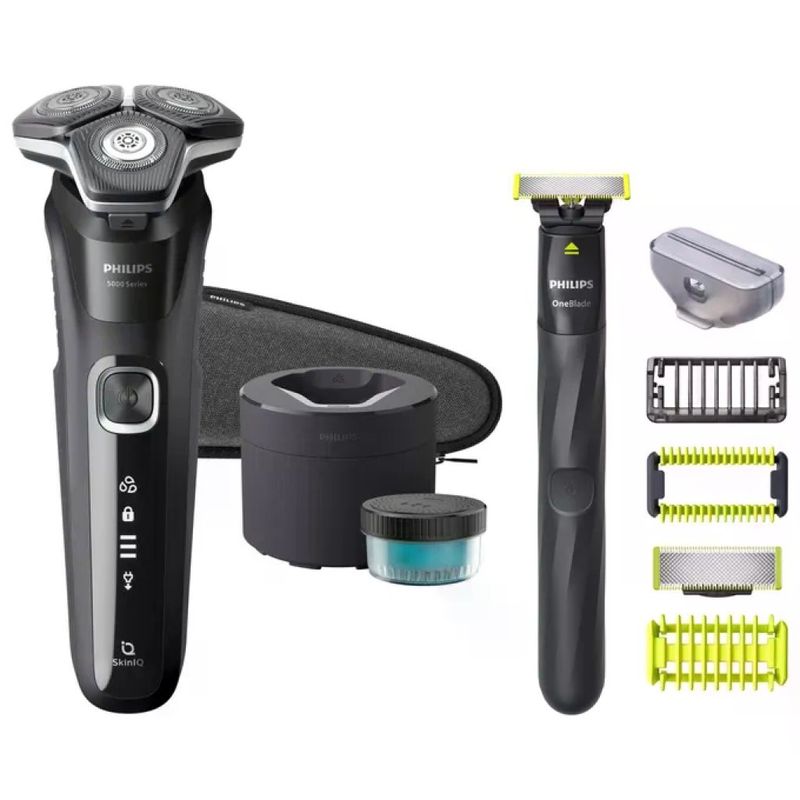 Philips Serie 5000 S5898/79 Rasoio Elettrico Wet & Dry con Regolabarba Philips Serie 5000 S5898/79 Rasoio Elettrico Wet & Dry con Regolabarba