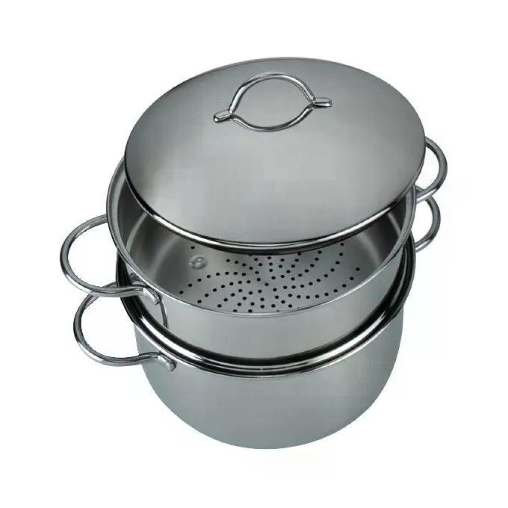 Barazzoni Vapor Set Pentola a Vapore Inox 18/10 24 cm, 4,5 L