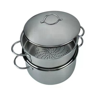 Barazzoni Vapor Set Pentola a Vapore Inox 18/10 24 cm, 4,5 L