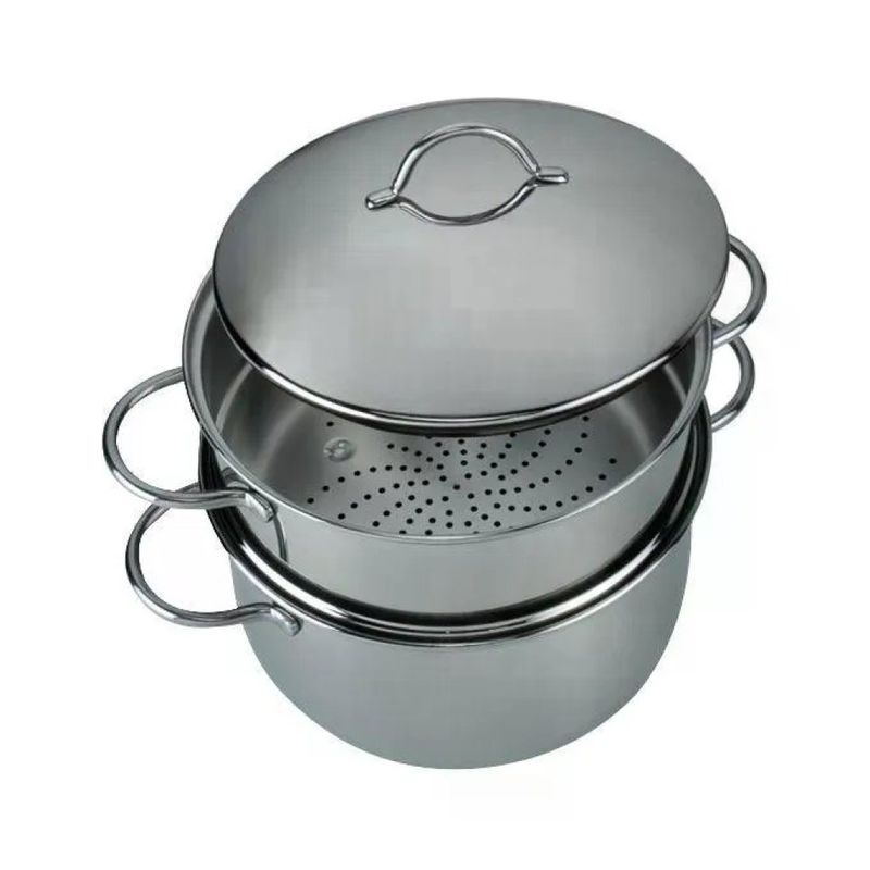Barazzoni Vapor Set Pentola a Vapore Inox 18/10 24 cm, 4,5 L