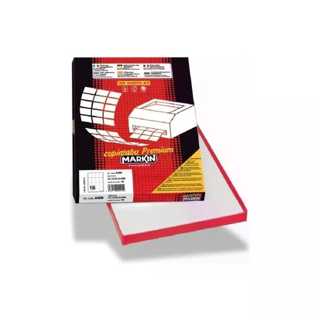 Markin 210R310 Etichette Adesive Rotonde 6 cm, A4, 1200 Etichette Bianche Markin 210R310 Etichette Adesive Rotonde 6 cm, A4, 1200 Etichette Bianche