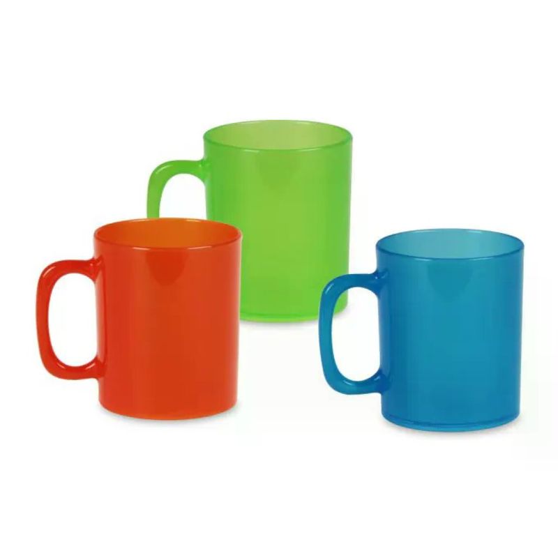 Cosmoplast Mug in Plastica 40 cl, Colori Assortiti