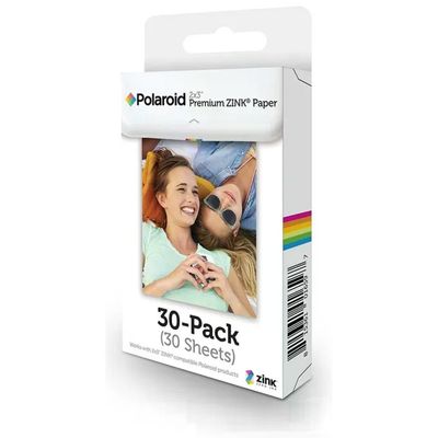 Polaroid Premium ZINK 2x3" – Carta fotografica adesiva, 30 fogli