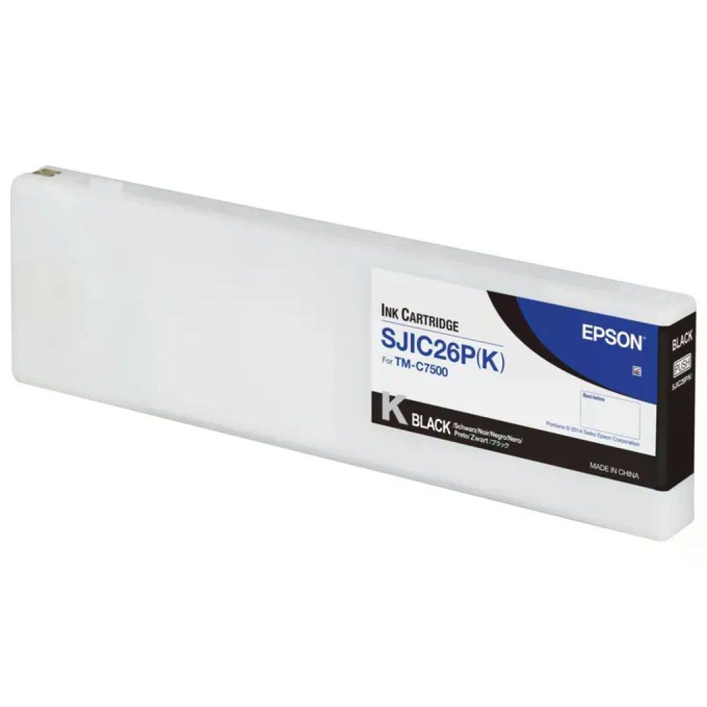 Epson SJIC26P(K): Ink cartridge for ColorWorks C7500 (Black) Epson SJIC26P(K): Ink cartridge for ColorWorks C7500 (Black)