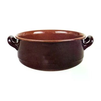 Vulcania Casseruola in Terracotta con 2 Manici, 20 cm Vulcania Casseruola in Terracotta con 2 Manici, 20 cm