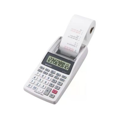 Sharp EL-1611V Calcolatrice Scrivente da Tavolo, 12 Cifre, Stampa Bicolore