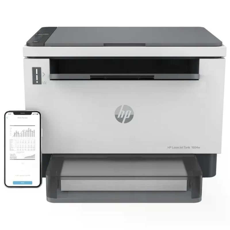 HP 381L0A LaserJet Tank 1604w Stampante Multifunzione Laser 22 ppm Stampa Fronte Retro Manuale