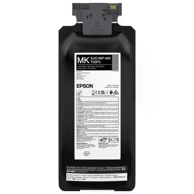 Epson C13T55P540 Cartuccia inchiostro nero opaco originale SJIC48P-MK 480 ml Per ColorWorks C8000e