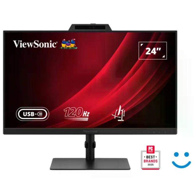 ViewSonic VG2441V Monitor per Videoconferenze 24'' IPS Full HD 1920x1080 120 Hz Webcam 5 MP USB ViewSonic VG2441V Monitor per Videoconferenze 24'' IPS Full HD 1920x1080 120 Hz Webcam 5 MP USB
