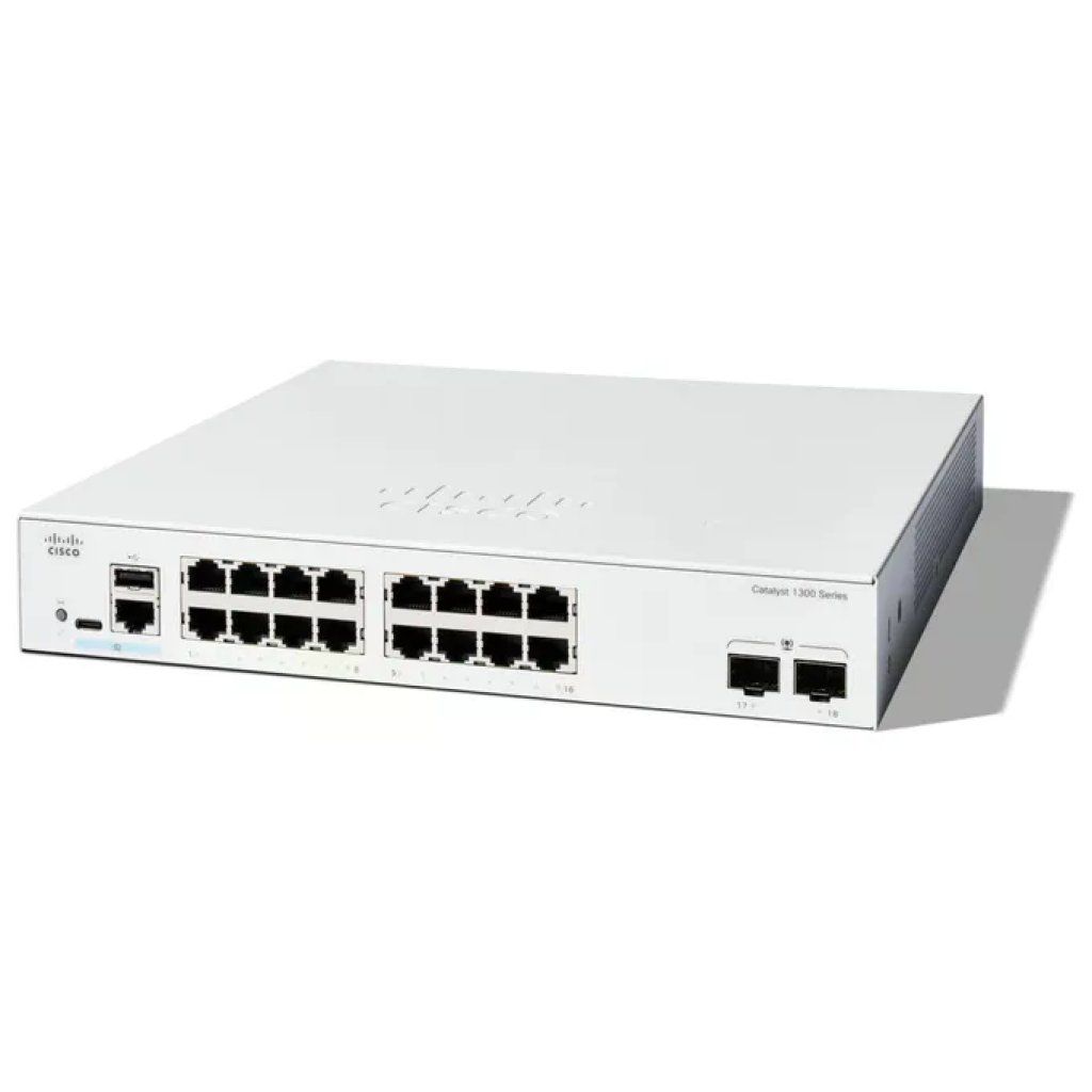 Cisco C1300-16T-2G Switch 1300-16T-2G Gestito 16 Porte GE 2x1GE SFP Protezione a Vita Limitata Cisco C1300-16T-2G Switch 1300-16T-2G Gestito 16 Porte GE 2x1GE SFP Protezione a Vita Limitata
